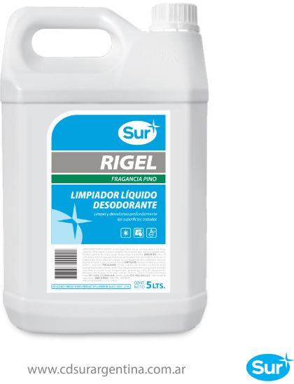 Desodorante X 5 Lts. Rigel 